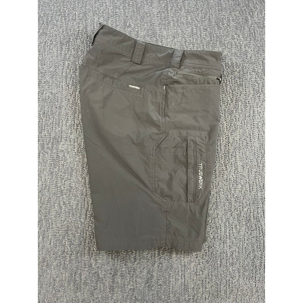 Truewerk T1 Werkshorts Mens 36 Long Black Technical Cargo Work Shorts - Picture 5 of 8
